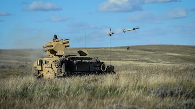 A short-range interceptor that could be used to defend against a ballistic missile attack is fired. Photo: Ministry of Defence