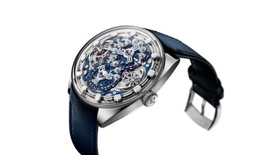 Genus took the top spot for mechanical exceptions with its GNS1.2 at the Grand Prix d’Horlogerie de Genève and will be on display at Dubai Watch Week. Courtesy Genus