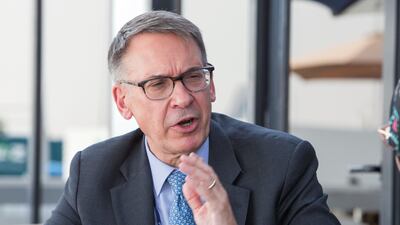 Randy Tinseth of Boeing says he sees demand for the types of plane being commissioned by Middle East carriers to smaller, wide-body aircraft. Leslie Pableo for the National