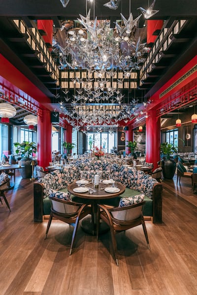 Mei leans into a moodier, gallery-like aesthetic than its resort surroundings. Photo: Shi Hospitality Group