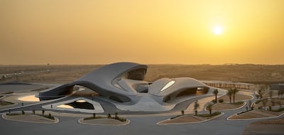 Beeah Headquarters in Sharjah, which was designed by Zaha Hadid Architects. Photo: Matthews Southwest
