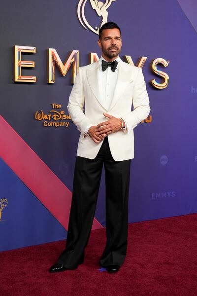 Ricky Martin looks sharp in a Tom Ford tuxedo. AP