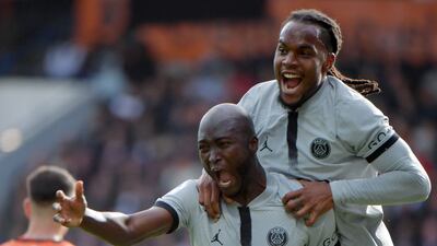 Danilo Pereira celebrates after scoring. AFP