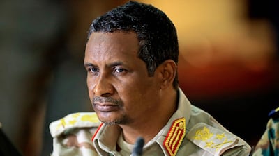 Gen Mohamed Daglo sought to rally the paramilitary RSF after it suffered losses on the battlefield in Sudan's civil war. AFP