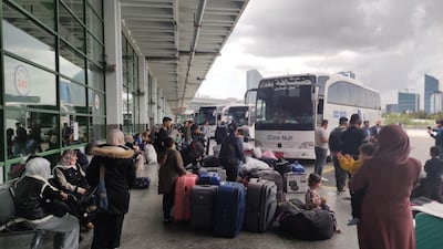 Members of Iraq’s Turkmen community prepare to return from Ankara with transport provided by the ITF party. Photo: Iraqi Turkmen Front