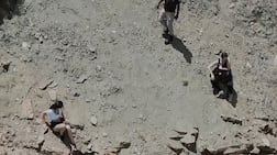 Dubai Police rescued two tourists who became stranded while hiking in Hatta, after suffering from severe exhaustion and fatigue. Photo: Dubai Police