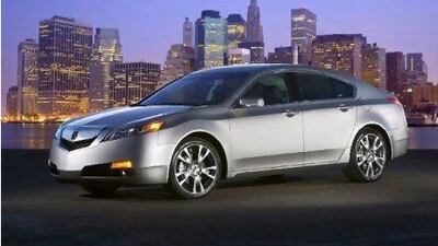 The 2012 Acura TL has a revised, less prominent nose. Courtesy of Honda