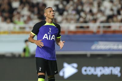 Tottenham's Richarlison during the pre-season friendly against Sevilla at Suwon World Cup Stadium on July 16, 2022 in South Korea. Getty