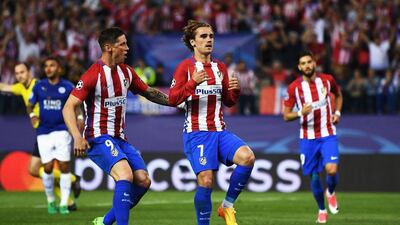 Antoine Griezmann does his trademark celebration after scoring the only goal of the game from the penalty spot. David Ramos / Getty Images