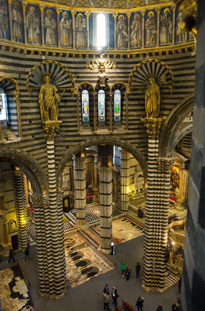 A general view from the passageway under the roof of La Porta del Cieloat. Marco Secchi / Getty Images