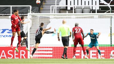 Virgil van Dijk - 8: Towering header to pull his team level in the first half. Another header at start of second half straight at Dubravka. Glides around the defence and commands the team so well from the back. Getty