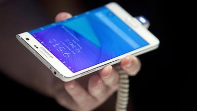 While many view Samsung Galaxy Note Edge's curved edge as a gimmick, it proves to be a useful one. Victor Blue / Bloomberg News