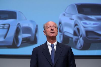 Hans Dieter Poetsch, chairman of VW. Krisztian Bocsi/Bloomberg
