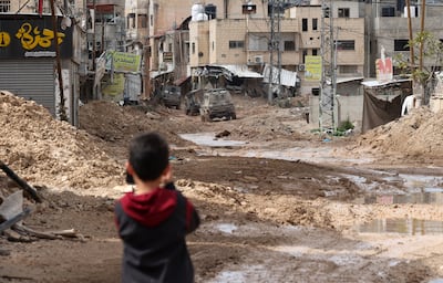 Jenin refugee camp during an Israeli military operation. EPA