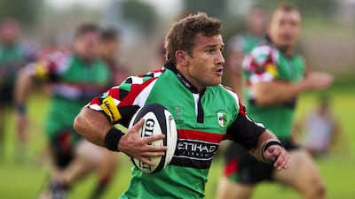Jeremy Manning shown in September 2012, when he was still a player for Abu Dhabi Harlequins. Christopher Pike / The National
