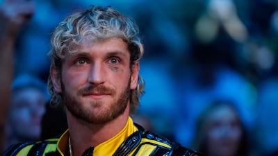 Logan Paul attends the fight between Jake Paul and Nate Diaz. AFP