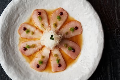 Hamachi carpaccio. Photo: Okku