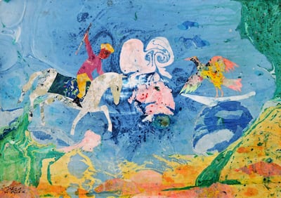 The newly opened gallery Tabari Artspace presents its first exhibition, Silk Road, by Egyptian artist Mohamed Abla (a detail of The White Horse, pictured). Tabari Artspace