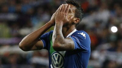 Wolfsburg’s Luiz Gustavo looks dejected. Reuters / Sergio Perez