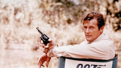 British actor Roger Moore, playing the title role of secret service agent 007, James Bond. AP Photo
