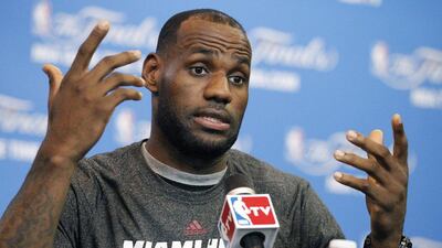 Miami Heat forward LeBron James has decided to opt out of the final two years of his contract with the Heat and become a free agent on July 1. AP Photo/Tony Gutierrez