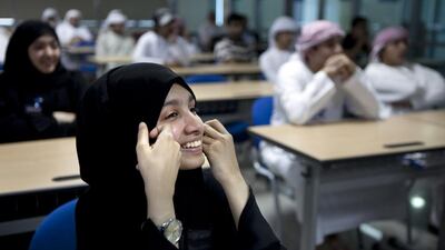 Young Emiratis will be asked for their views on the country's values. Silvia Razgova/The National