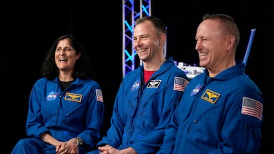 From left: Astronauts Suni Williams, Nick Hague and Butch Wilmore have spoken out since returning from space. AP