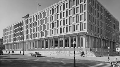 The Eero Saarinen-designed US Embassy opened in 1960. Getty Images