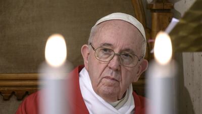 Pope Francis urged people of all faiths to join the Higher Committee for Human Fraternity's initiative of an international day of prayer for an end to the coronavirus pandemic. AFP