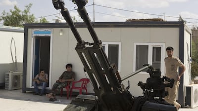 A twin 14.5mm ZPU-2 anti-aircraft heavy machine gun.