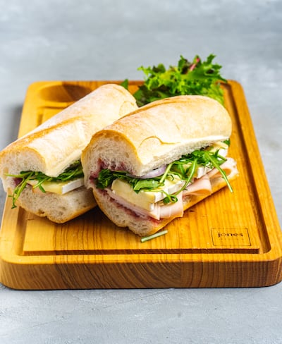 Cranberry jam and Brie make for a suitably festive sandwich. Photo: Jones the Grocer