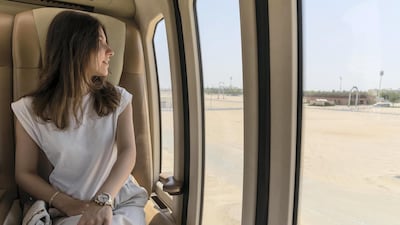 The four-seater uCar takes less than a minute to travel the distance of the 400-metre test track at the Sharjah Research, Technology and Innovation Park.