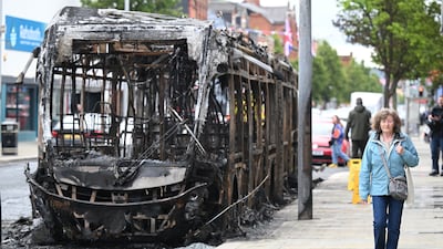 Belfast in Northern Ireland was engulfed by riots after a stabbing involving a Sudanese suspect. Getty Images