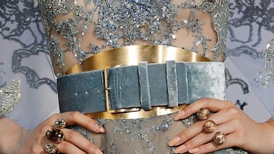 Elie Saab Fall-Winter 2019/2020 Haute Couture collection. AFP