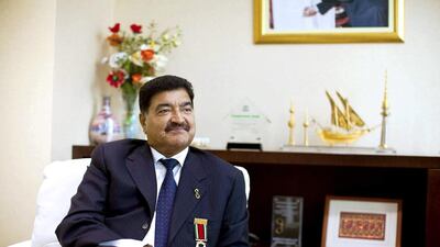 BR Shetty, one of eight billionaires in the UAE, says, 'when you do a good job, whole-heartedly, diligently, sincerely, you succeed. When you succeed, money is the result.' Christopher Pike / The National