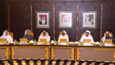 Sheikh Mohammed bin Rashid, Vice President, Prime Minister and Ruler of Dubai, chairs a Cabinet meeting on Sunday. Wam