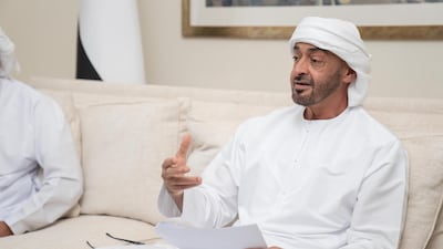 Sheikh Mohamed bin Zayed, Crown Prince of Abu Dhabi and Deputy Supreme Commander of the Armed Forces. Rashed Al Mansoori/Ministry of Presidential Affairs