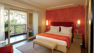 A guest room at the Monte Carlo Bay Hotel & Resort in Monaco. Courtesy Monte Carlo Société des Bains de Mer