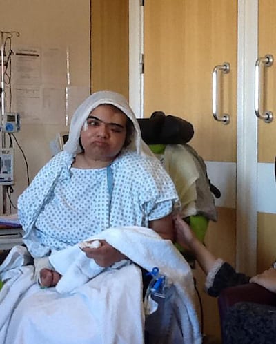 Ohoud Al Najjer following the incident