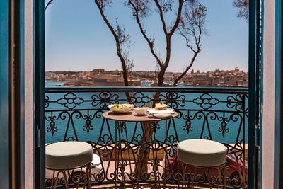 The hotel offers unobstructed Grand Harbour views. Photo: Iniala Harbour House