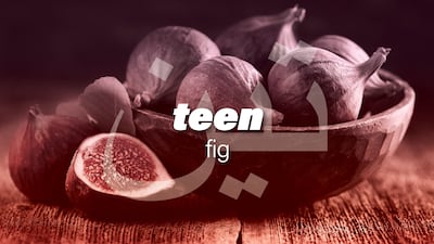 The Arabic word 'teen' doesn't have a clear Arabic source
