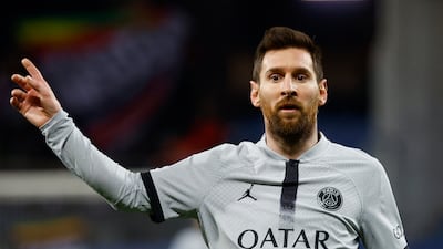 Lionel Messi during the match. Reuters