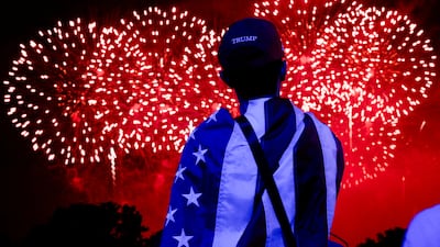 The largest firework display in history, marking the 250th anniversary of US independence on the National Mall in Washington. Reuters