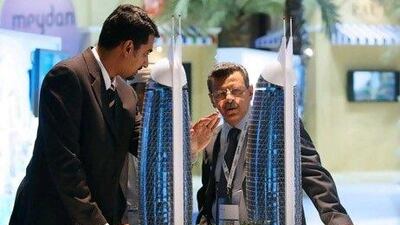 Models of the Damac Park Towers. Jeffrey E Biteng / The National