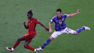 Nico Williams 6 - Played high like Olmo which helped hold Japan back, but effective between the midfield and defence. Had a shot on goal on 45. EPA