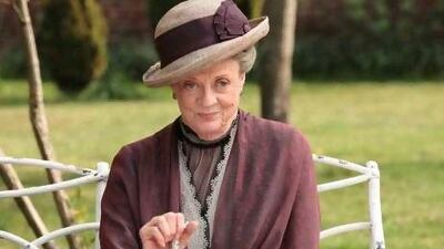 Maggie Smith in Downton Abbey.
