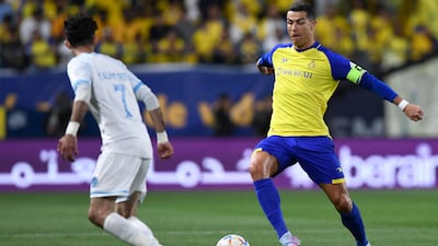 Al Nassr's Cristiano Ronaldo in action. AFP