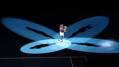 Japan's Naomi Osaka after beating Jennifer Brady of the United States to win the Australian Open at Melbourne Park on Saturday, February 20. Getty