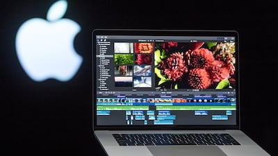 The new MacBook Pro laptop computer. The entry-level 13-inch version starts at Dh5,999. David Paul Morris / Bloomberg