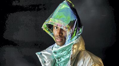 Look 8: Pair a metallic top with black denim jeans, as seen in this look by Rolf Ekroth x Terinit. Photo: Eeva Suutari